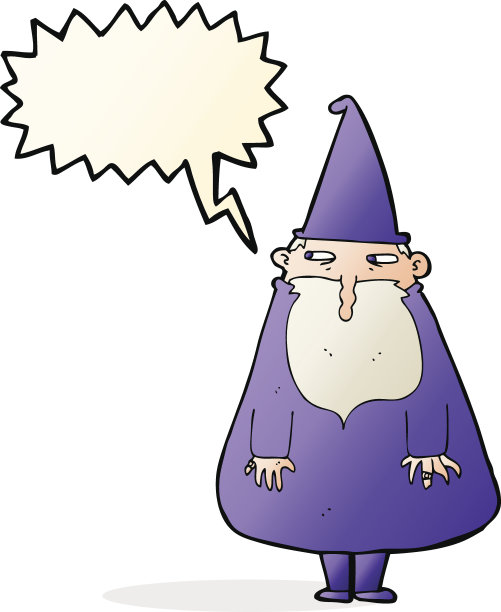 卡通精灵与语音泡泡图片下载