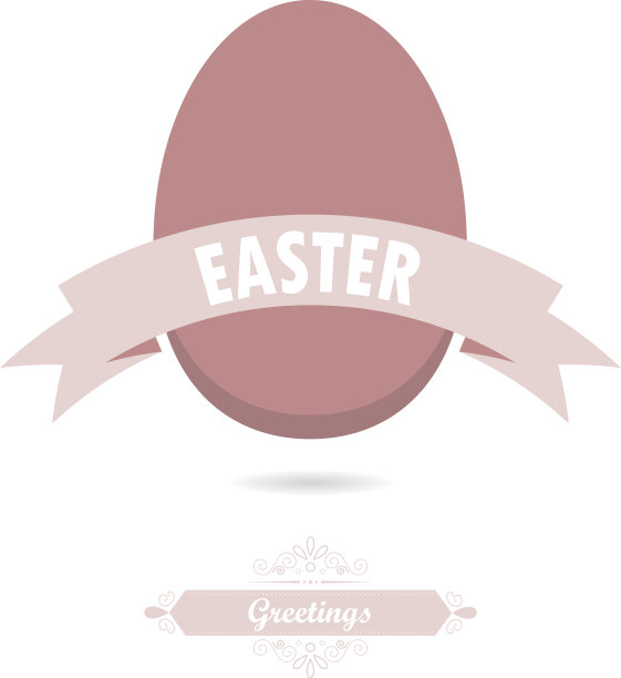 贺卡上的复活节彩蛋。图片下载