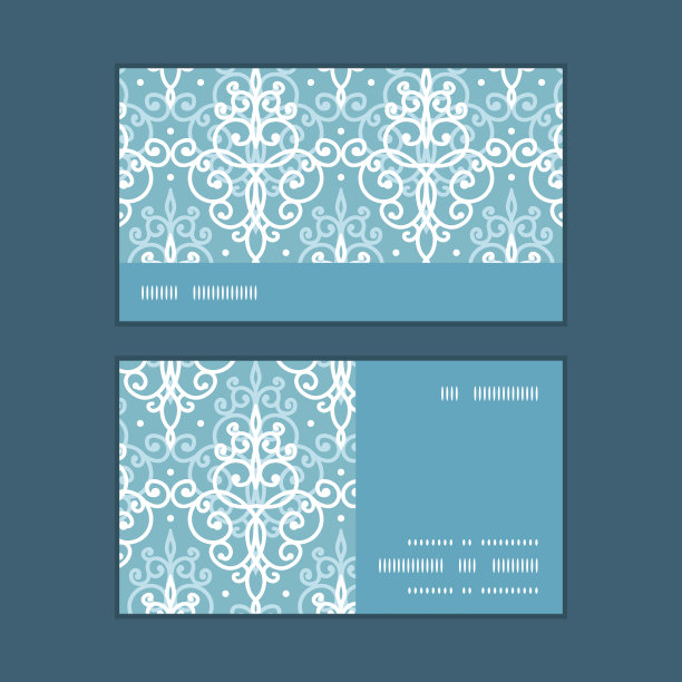 矢量淡蓝色漩涡缎横条纹框图案业务图片下载