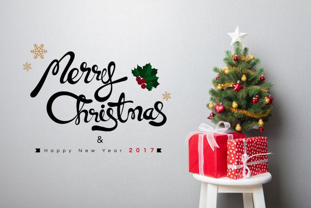 圣诞快乐，2017年新年快乐图片下载