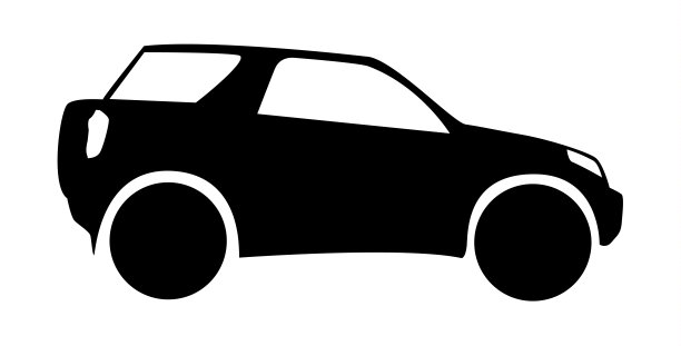 越野车的剪影图片下载