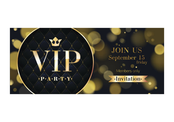 贵宾邀请卡premium设计模板图片下载