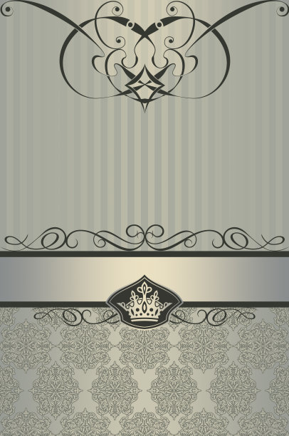 具有装饰边框和图案的复古背景。图片下载