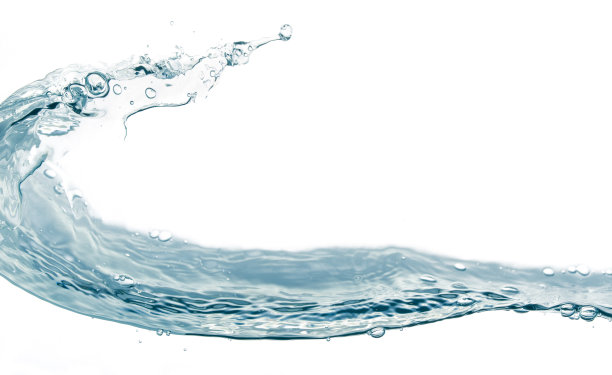 水花孤立在白色图片下载