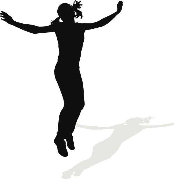 一个女人的矢量剪影。图片下载