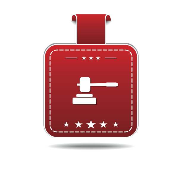 锤红色矢量图标设计图片下载