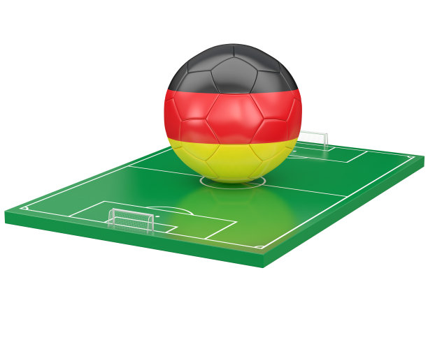 德国足球越过足球场图片下载