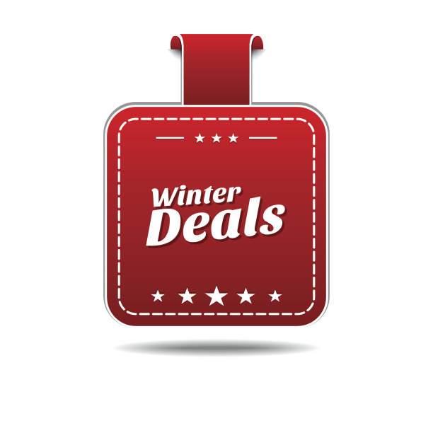 冬季交易红色矢量图标设计图片下载
