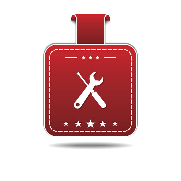 工具红色矢量图标设计图片下载