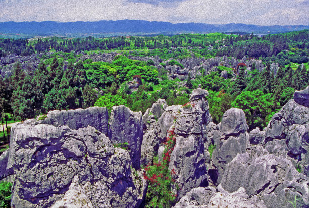 石林——云南昆明附近的石林，图片下载