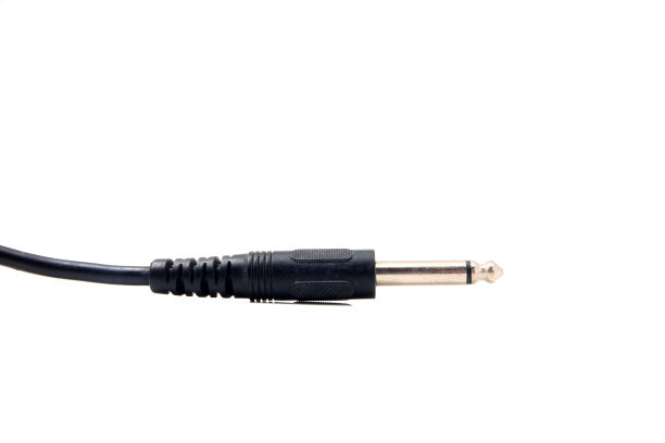 音频电缆隔离白色图片下载