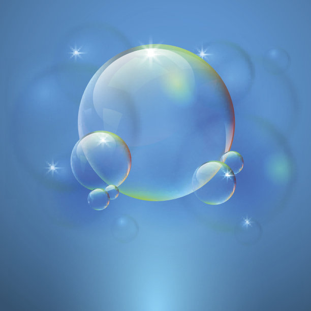 带有气泡的抽象背景图片下载