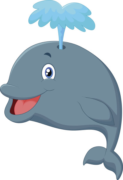 有趣的卡通鲸鱼图片下载