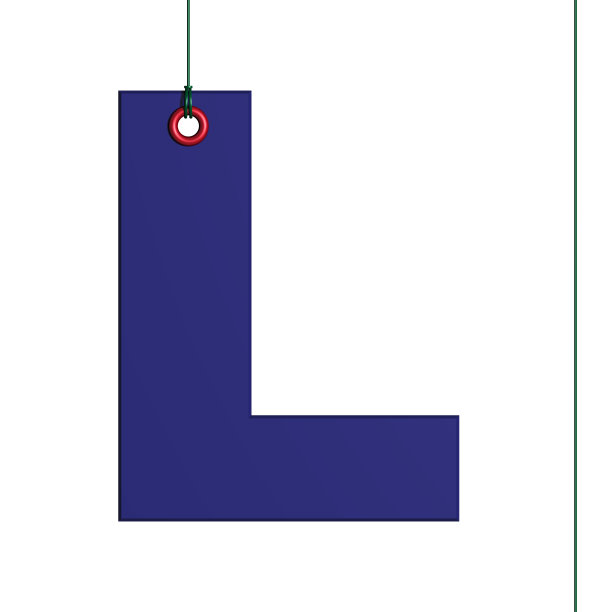 字母'l' 3D悬于一线图片下载