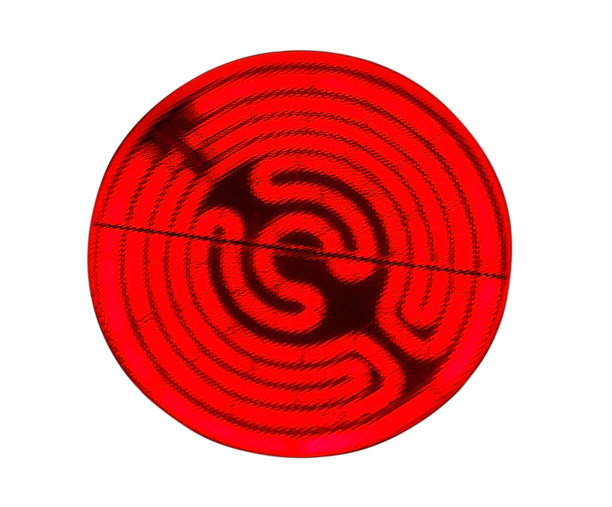 发光燃烧器的电热板孤立在白色的背景图片下载