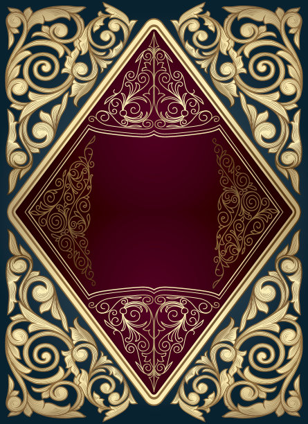 金色华丽的装饰框架图片下载