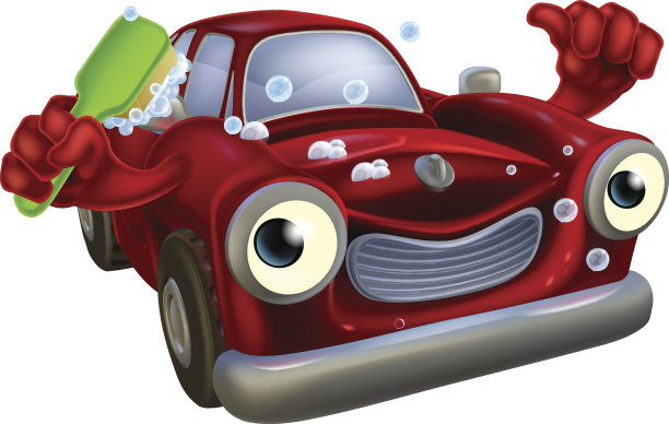 洗车的吉祥物图片下载
