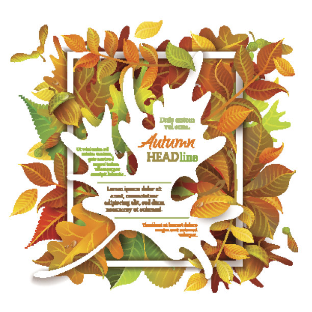 明亮的秋天背景。图片下载