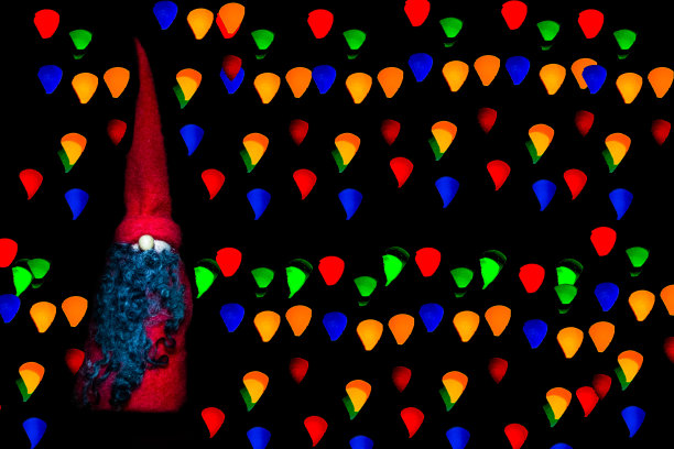 发光的圣诞老人图片下载