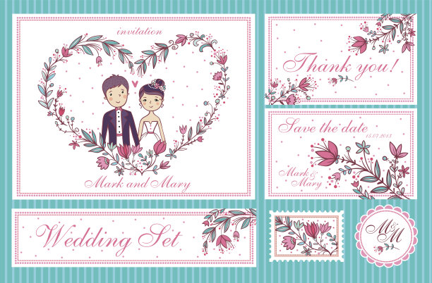 婚礼的邀请。图片下载