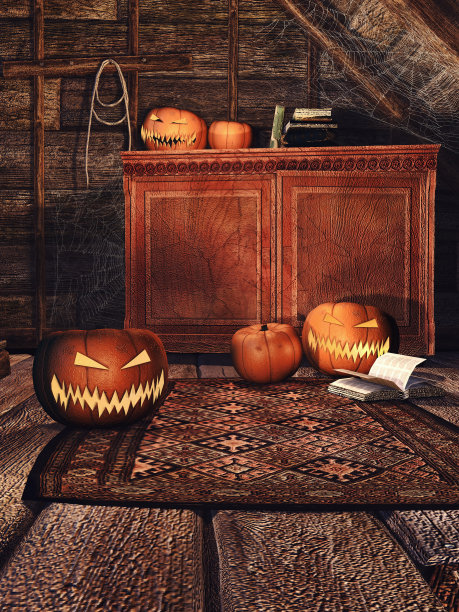 南瓜木制房间图片下载