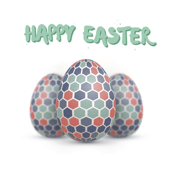 现实向量复活节蛋集。复活节快乐矢量蛋图片下载