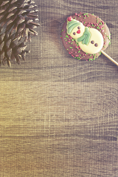 巧克力图案的圣诞背景图片下载