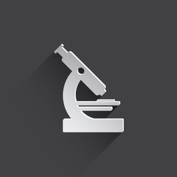 显微镜网络图标。图片下载