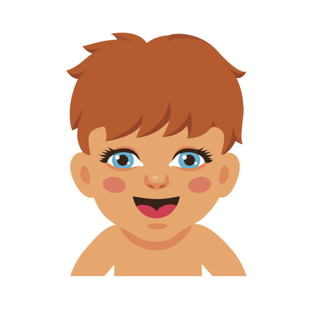 新生婴儿面带微笑注视着图片下载