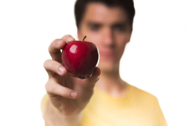 手捧红苹果图片下载