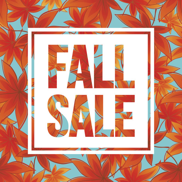 秋季销售季节性横幅或海报设计图片下载