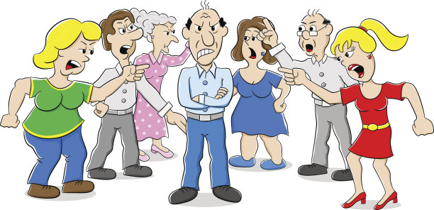 许多人互相争论图片下载