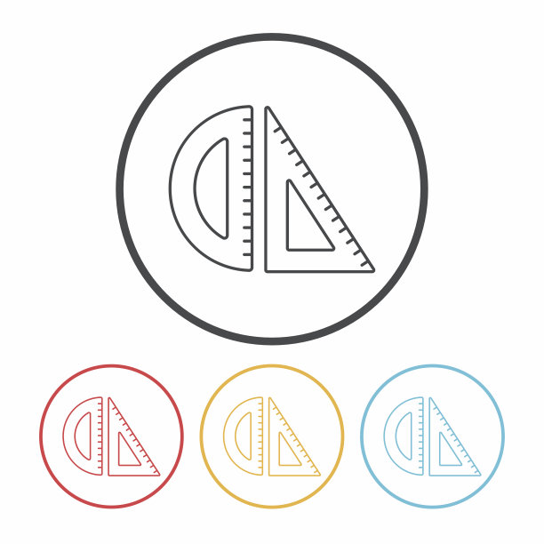 直尺线条图标图片下载