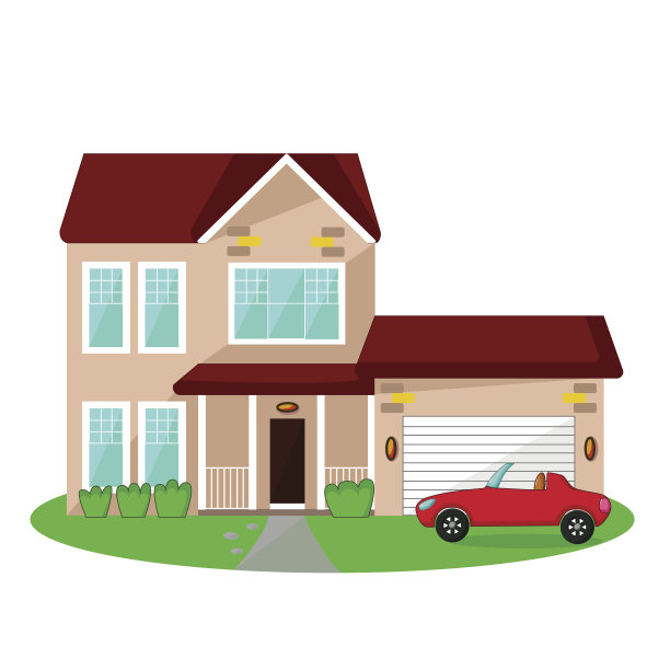 孤立的房子图标图片下载