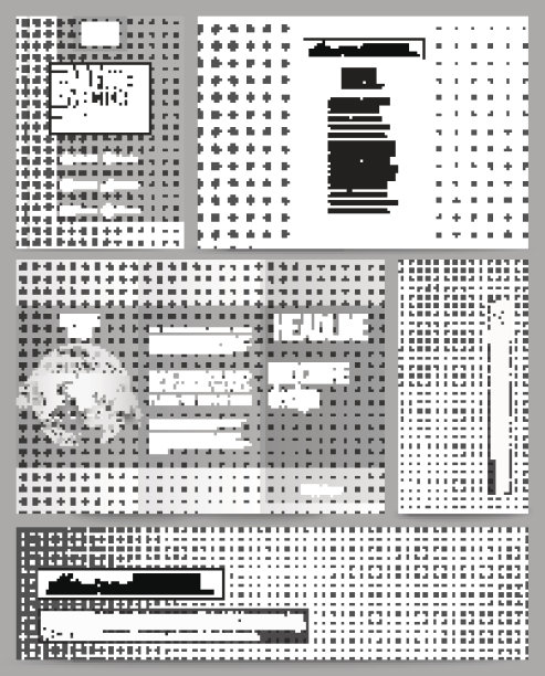 用于演示、小册子、传单或小册子的一套业务模板图片下载
