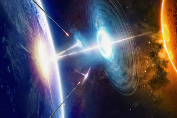 外星飞船撞击地球图片下载