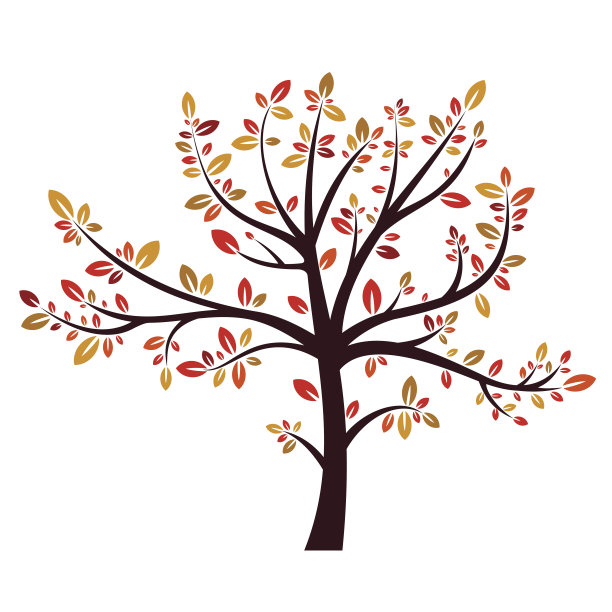 树秋天标志图片下载