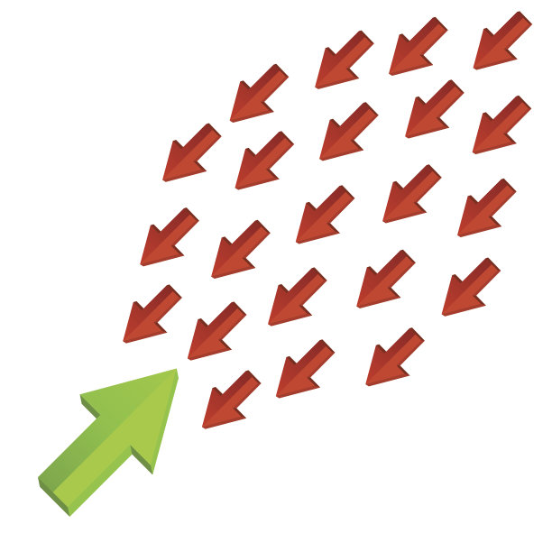 箭头所面临的方向。图片下载