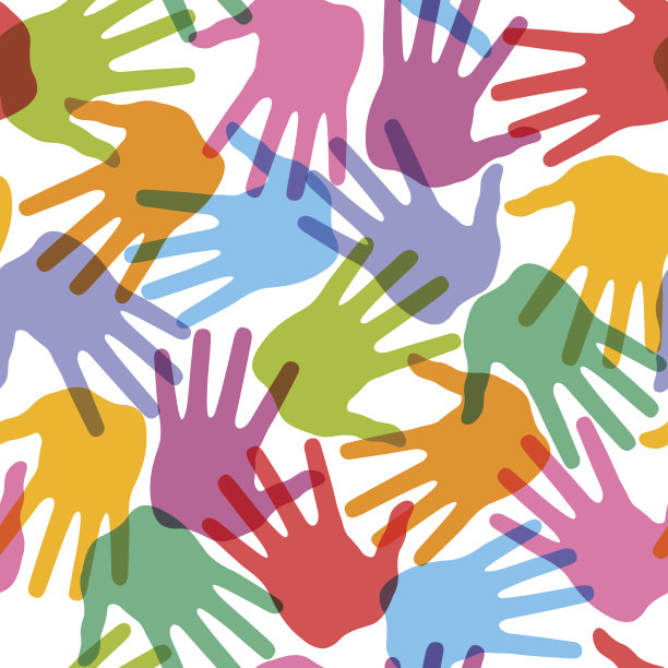 无缝的手印模式图片下载