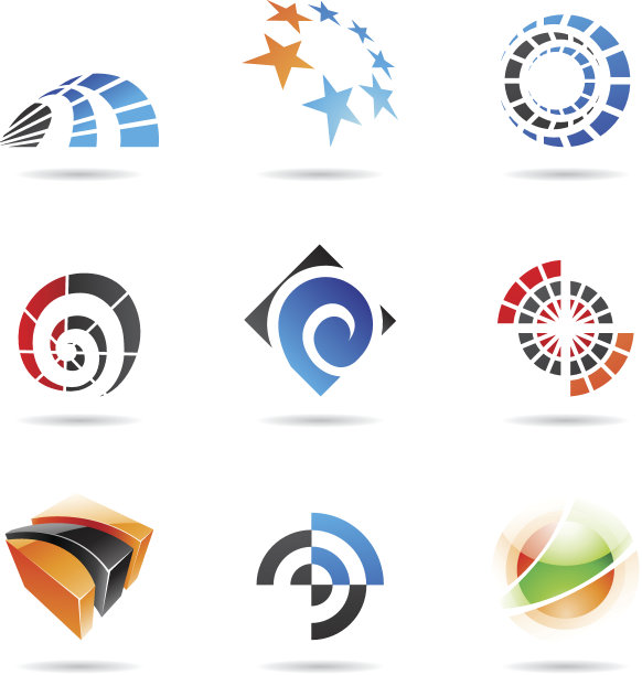 丰富多彩的抽象图标图片下载