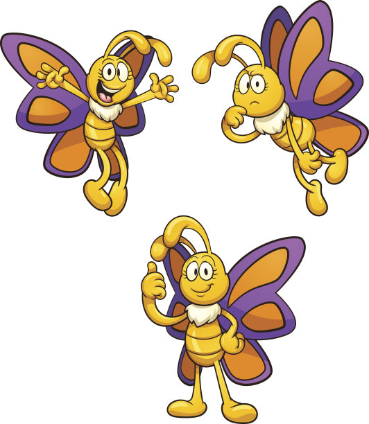 卡通蝴蝶图片下载