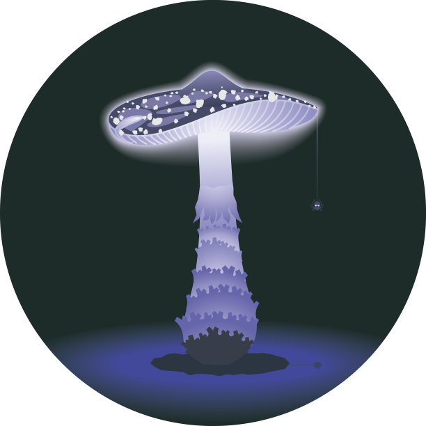 发光的蘑菇图片下载