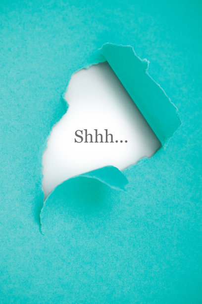 嘘……了蓝绿色的纸图片下载