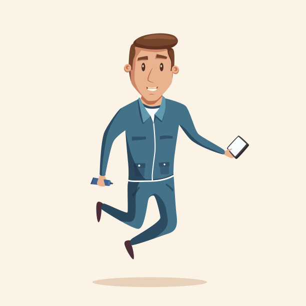 宇航员在零重力下。向量的卡通插图图片下载