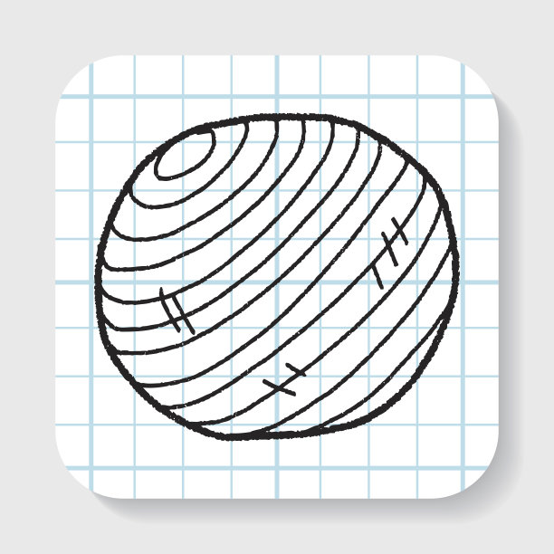 瑜伽球涂鸦图片下载