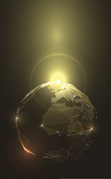 地球在太空中的抽象说明。股票向量图片下载