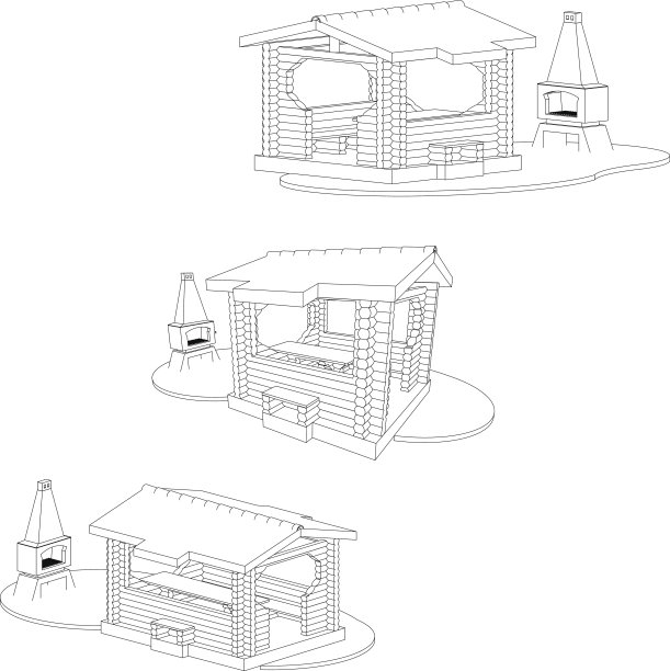 花园家具和烤架图片下载