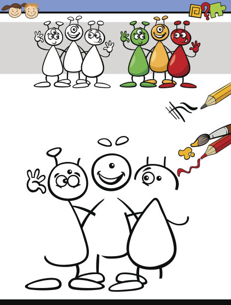 儿童色彩和绘画任务图片下载