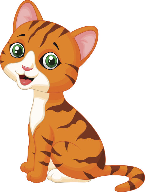 可爱的卡通猫图片下载