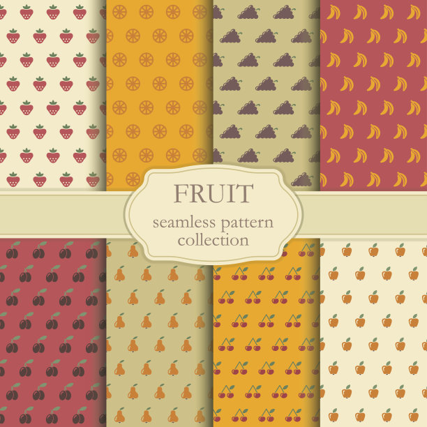 无缝的水果背景图片下载
